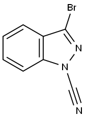 3-bromo-1H-indazole-1-carbonitrile Structure