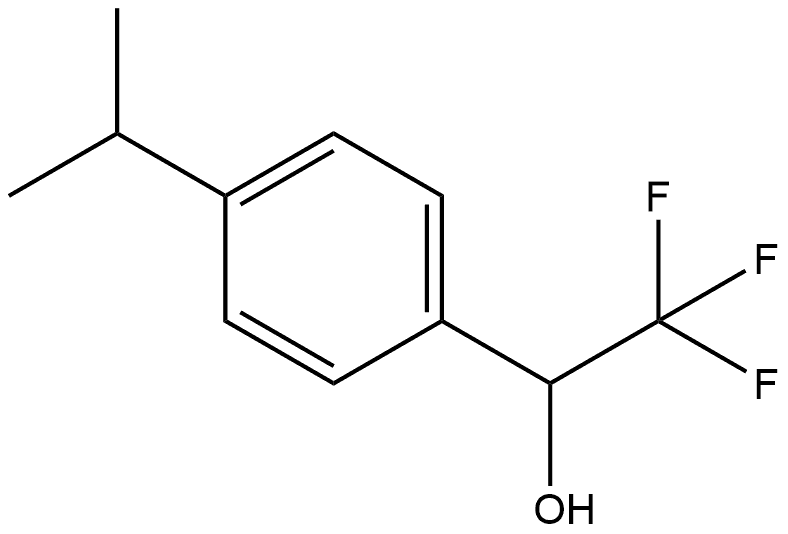 Benzenemethanol, 4-(1-methylethyl)-α-(trifluoromethyl)- Structure