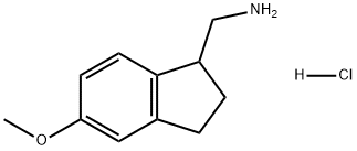 1H-Indene-1-methanamine, 2,3-dihydro-5-methoxy-, hydrochloride (1:1) Structure