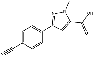 3-(4-cyanophenyl)-1-methyl-1H-pyrazole-5-carbox
ylic acid Structure