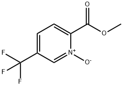 2-Pyridinecarboxylic acid, 5-(trifluoromethyl)-, methyl ester, 1-oxide Structure