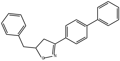 3-[1,1'-Biphenyl]-4-yl-4,5-dihydro-5-(phenylmethyl)isoxazole Structure