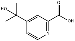 2-Pyridinecarboxylic acid, 4-(1-hydroxy-1-methylethyl)- 구조식 이미지