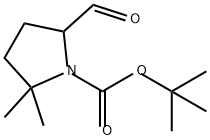 1-Pyrrolidinecarboxylic acid, 5-formyl-2,2-dimethyl-, 1,1-dimethylethyl ester Structure