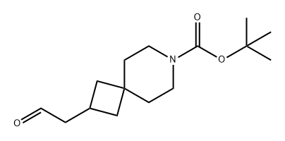 7-Azaspiro[3.5]nonane-7-carboxylic acid, 2-(2-oxoethyl)-, 1,1-dimethylethyl ester Structure