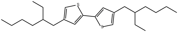 2,2'-Bithiophene, 4,4'-bis(2-ethylhexyl)- Structure