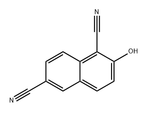 1,6-Naphthalenedicarbonitrile, 2-hydroxy- Structure