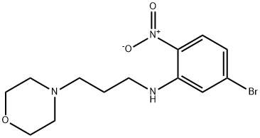 (5-bromo-2-nitrophenyl)[3-(4-morpholinyl)propyl]amine 구조식 이미지