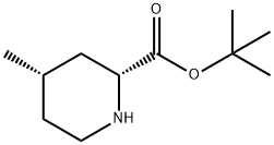 2-Piperidinecarboxylic acid, 4-methyl-, 1,1-dimethylethyl ester, (2R,4S)- Structure