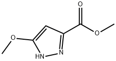 1H-Pyrazole-3-carboxylic acid, 5-methoxy-, methyl ester 구조식 이미지