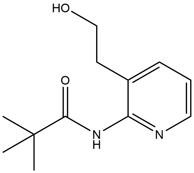 N-(3-(2-hydroxyethyl)pyridin-2-yl)pivalamide Structure