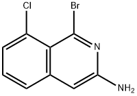 3-Isoquinolinamine, 1-bromo-8-chloro- Structure