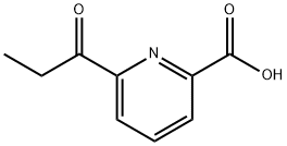 2-Pyridinecarboxylic acid, 6-(1-oxopropyl)- Structure