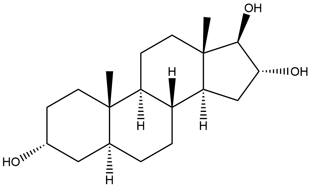 (3α,5α,16α,17β)-Androstane-3,16,17-triol Structure