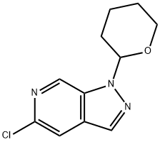 5-Chloro-1-(tetrahydro-2H-pyran-2-yl)-1H-pyrazolo[3,4-c]pyridine Structure
