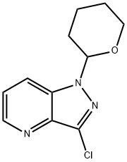 3-Chloro-1-(tetrahydro-2H-pyran-2-yl)-1H-pyrazolo[4,3-b]pyridine 구조식 이미지