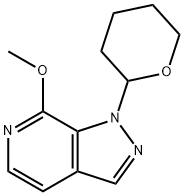 7-Methoxy-1-(tetrahydro-2H-pyran-2-yl)-1H-pyrazolo[3,4-c]pyridine 구조식 이미지