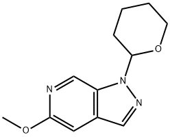 5-Methoxy-1-(tetrahydro-2H-pyran-2-yl)-1H-pyrazolo[3,4-c]pyridine Structure