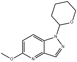 5-Methoxy-1-(tetrahydro-2H-pyran-2-yl)-1H-pyrazolo[4,3-b]pyridine Structure