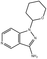 1-(Tetrahydro-2H-pyran-2-yl)-1H-pyrazolo[4,3-c]pyridin-3-amine Structure