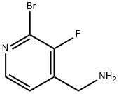 4-Pyridinemethanamine, 2-bromo-3-fluoro- Structure