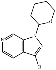 3-Chloro-1-(tetrahydro-2H-pyran-2-yl)-1H-pyrazolo[3,4-c]pyridine Structure