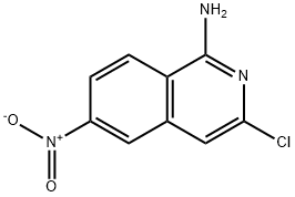 3-Chloro-6-nitroisoquinolin-1-amine Structure