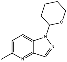 5-Methyl-1-(tetrahydro-2H-pyran-2-yl)-1H-pyrazolo[4,3-b]pyridine Structure