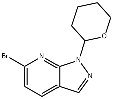 6-Bromo-1-(tetrahydro-2H-pyran-2-yl)-1H-pyrazolo[3,4-b]pyridine Structure