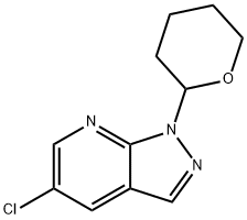 5-Chloro-1-(tetrahydro-2H-pyran-2-yl)-1H-pyrazolo[3,4-b]pyridine Structure