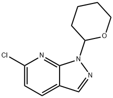 6-Chloro-1-(tetrahydro-2H-pyran-2-yl)-1H-pyrazolo[3,4-b]pyridine 구조식 이미지
