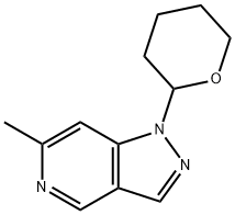 6-Methyl-1-(tetrahydro-2H-pyran-2-yl)-1H-pyrazolo[4,3-c]pyridine 구조식 이미지