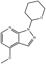 4-Methoxy-1-(tetrahydro-2H-pyran-2-yl)-1H-pyrazolo[3,4-b]pyridine Structure