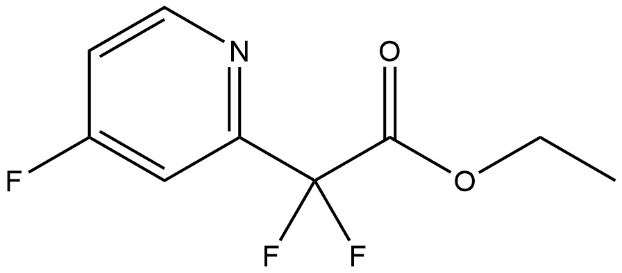 Ethyl 2,2-difluoro-2-(4-fluoropyridin-2-yl)acetate Structure