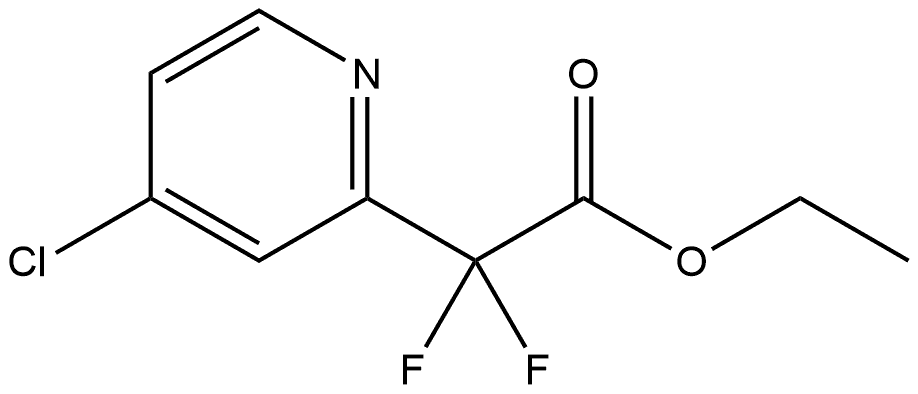 Ethyl 2-(4-chloropyridin-2-yl)-2,2-difluoroacetate Structure