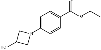 Benzoic acid, 4-(3-hydroxy-1-azetidinyl)-, ethyl ester 구조식 이미지