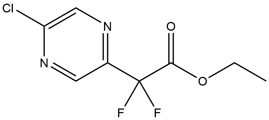 Ethyl 5-chloro-α,α-difluoro-2-pyrazineacetate Structure