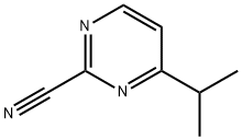 2-Pyrimidinecarbonitrile, 4-(1-methylethyl)- Structure