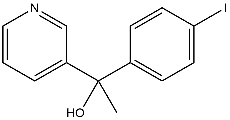 α-(4-Iodophenyl)-α-methyl-3-pyridinemethanol Structure