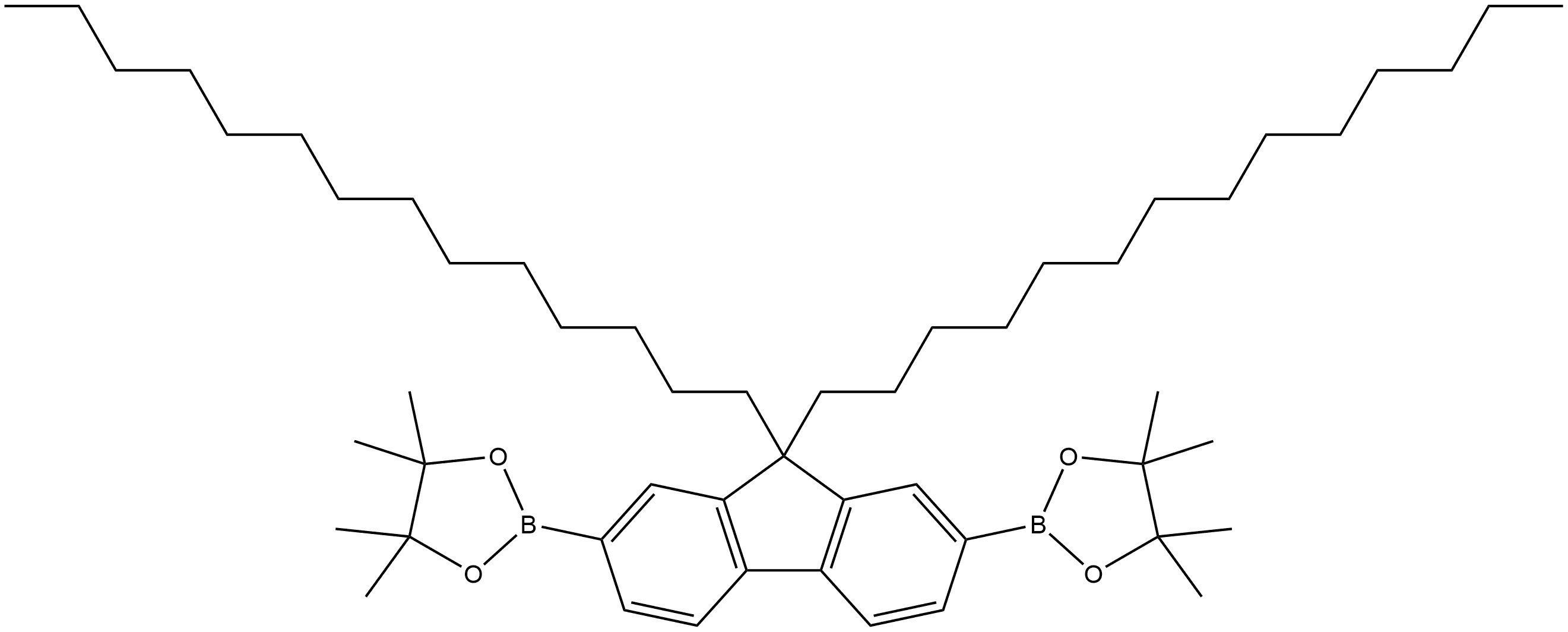 2,2'-(9,9-Ditetradecyl-9H-fluorene-2,7-diyl)bis(4,4,5,5-tetramethyl-1,3,2-dioxaborolane) Structure