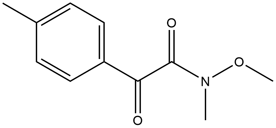 N-Methoxy-N,4-dimethyl-α-oxobenzeneacetamide Structure