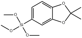 1,3-Benzodioxole, 2,2-dimethyl-5-(trimethoxysilyl)- Structure