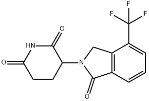 3-(1-oxo-4-(trifluoromethyl)isoindolin-2-yl)piperidine-2,6-dione Structure