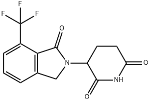 3-(1-oxo-7-(trifluoromethyl)isoindolin-2-yl)piperidine-2,6-dione Structure