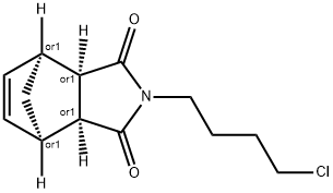 4,7-Methano-1H-isoindole-1,3(2H)-dione, 2-(4-chlorobutyl)-3a,4,7,7a-tetrahydro-, (3aR,4S,7R,7aS)-rel- Structure