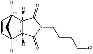 4,7-Methano-1H-isoindole-1,3(2H)-dione, 2-(4-chlorobutyl)-3a,4,7,7a-tetrahydro-, (3aR,4R,7S,7aS)-rel- Structure