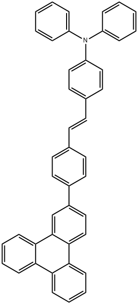 (E)-N,N-diphenyl-4-(4-(triphenylen-2-yl)styryl)aniline Structure