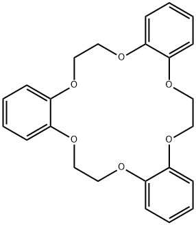 Tribenzo[b,h,n][1,4,7,10,13,16]hexaoxacyclooctadecin, 6,7,14,15,22,23-hexahydro- Structure