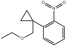 1-(1-(ethoxymethyl)cyclopropyl)-2-nitrobenzene 구조식 이미지