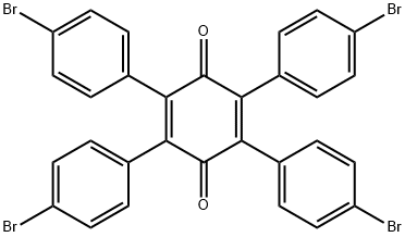 2,5-Cyclohexadiene-1,4-dione, 2,3,5,6-tetrakis(4-bromophenyl)- Structure